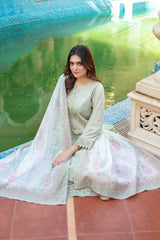 Zimmel By Tawakkal Semi Stitched 3 Piece Lawn Premium Eid Collection-D-1143