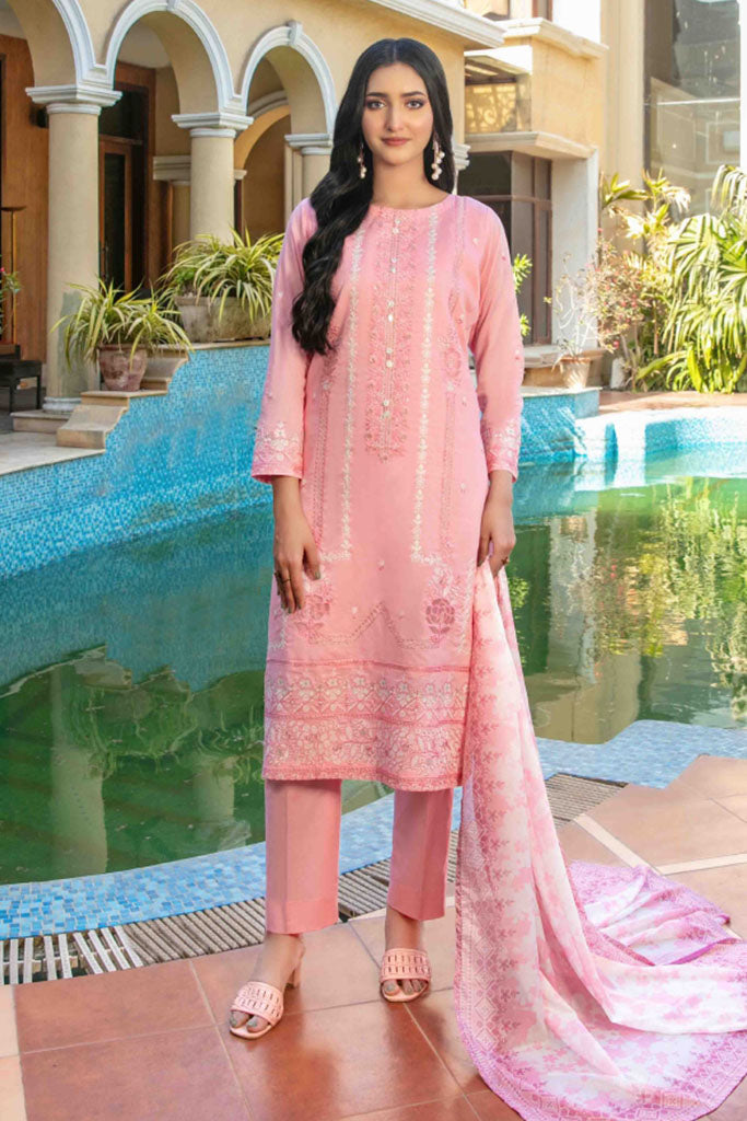 Zimmel By Tawakkal Semi Stitched 3 Piece Lawn Premium Eid Collection-D-1144