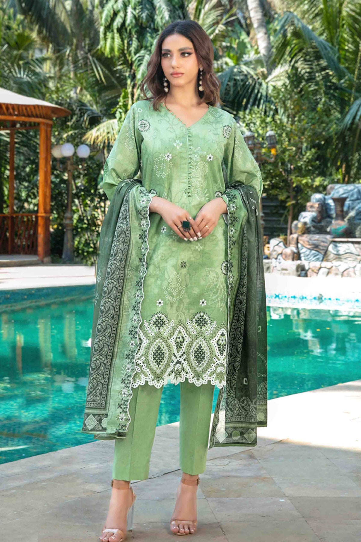 Thamina By Tawakkal Unstitched 3 Piece Emb Slub Lawn Collection-D-1202