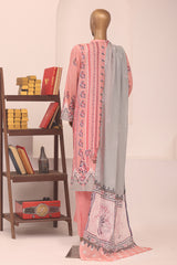 Sada Bahar Stitched 3 Piece Printed Lawn Vol-14 Suit-D-1207-PEACH