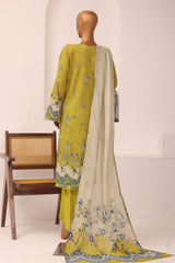 Sada Bahar Stitched 3 Piece Printed Lawn Vol-14 Suit-D-1210-P.GREEN