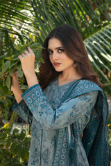 Aneira By Tawakkal Unstitched 3 Piece Digital Print Slub Lawn Collection-D-1414