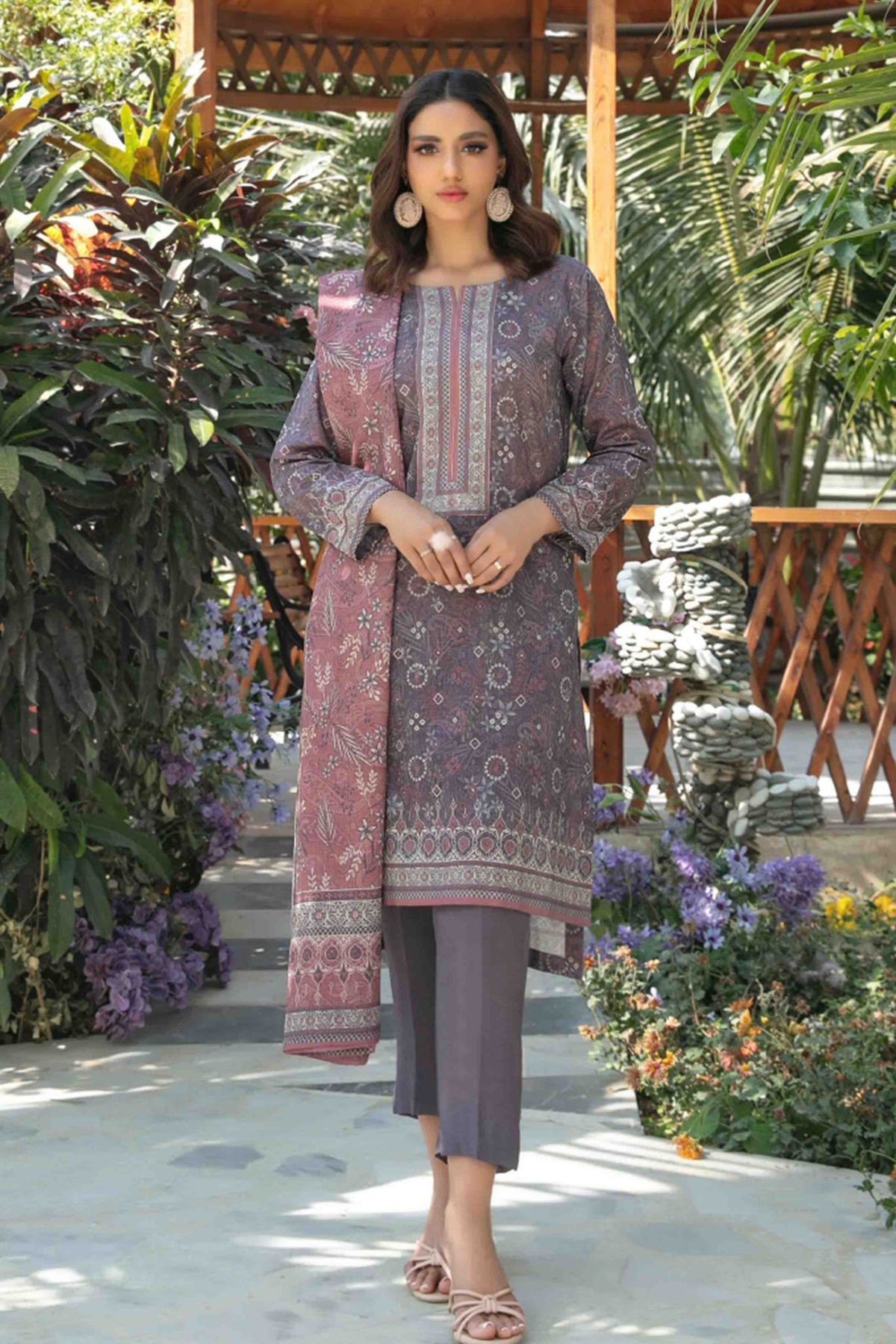 Aneira By Tawakkal Unstitched 3 Piece Digital Print Slub Lawn Collection-D-1417