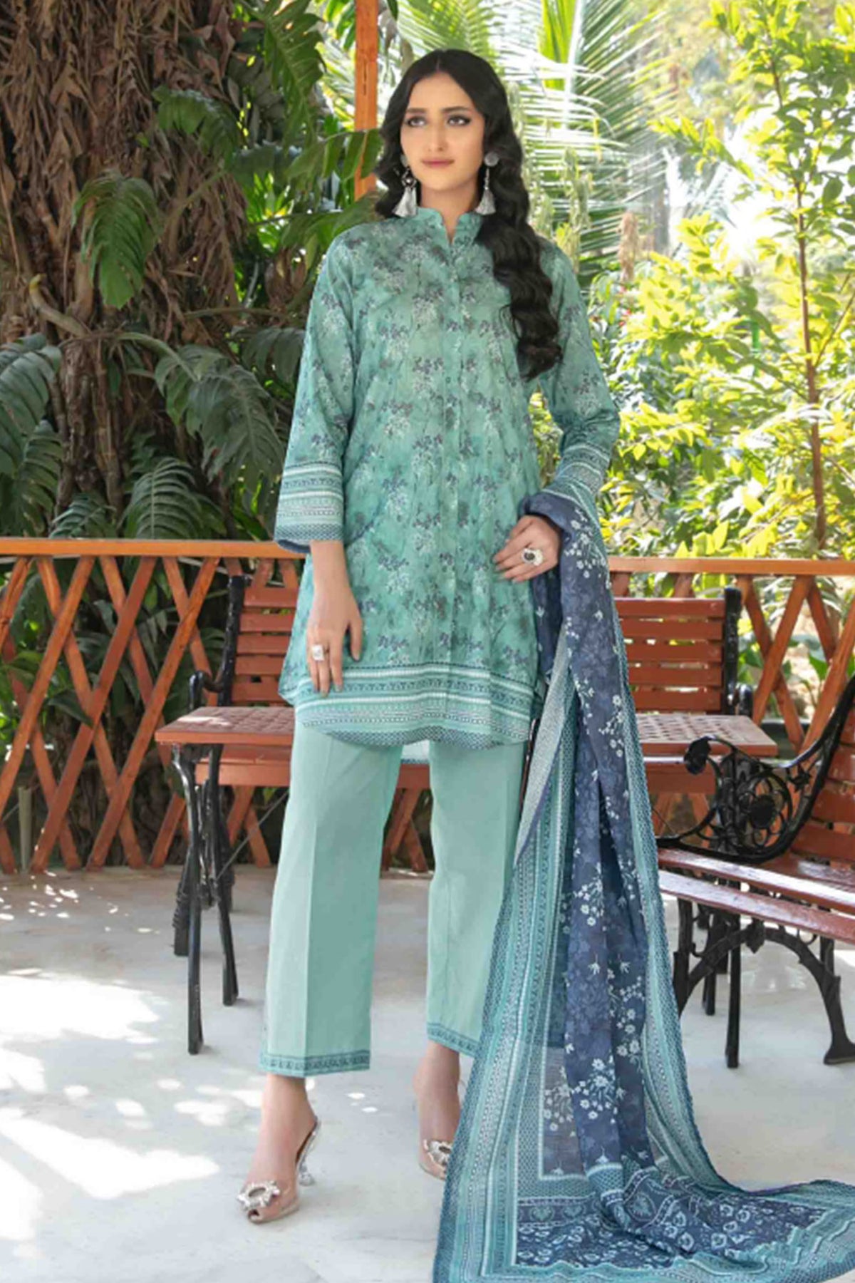 Aneira By Tawakkal Unstitched 3 Piece Digital Print Slub Lawn Collection-D-1418