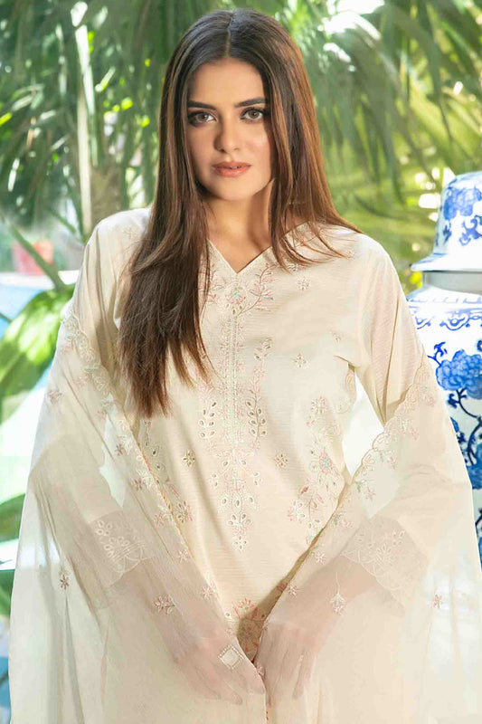 Mahveen By Tawakkal Unstitched 3 Piece Emb Lawn Premium Eid Collection-D-1435