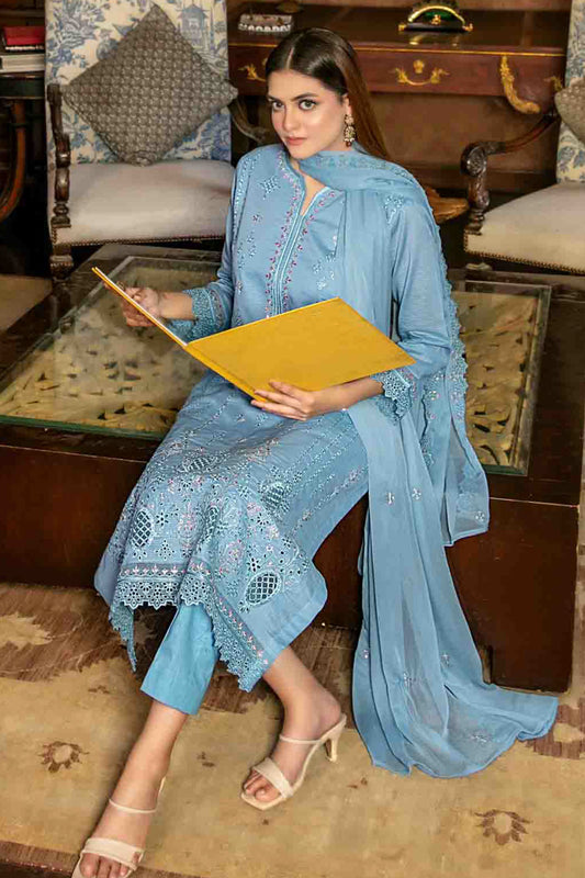 Mahveen By Tawakkal Unstitched 3 Piece Emb Lawn Premium Eid Collection-D-1436