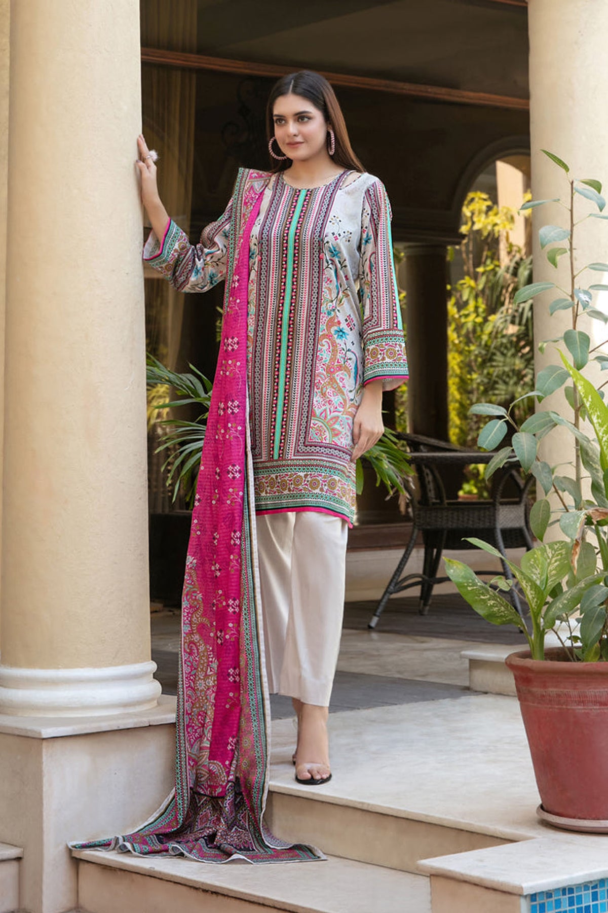 Masooma By Tawakkal Unstitched 3 Piece Digital Printed Lawn Collection D-1497