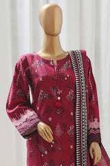 Sada Bahar Stitched 3 Piece Printed Khaddar Vol-02 Collection'2024-D-15-Maroon