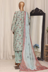 Raya By Sada Bahar Stitched 3 Piece Festive Emb Lawn Vol-02 Suit-D-1542-PISTA
