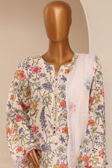 Raya By Sada Bahar Stitched 3 Piece Festive Emb Lawn Suit-D-1544-WHITE