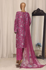 Raya By Sada Bahar Stitched 3 Piece Festive Emb Lawn Vol-02 Suit-D-1546-PURPLE