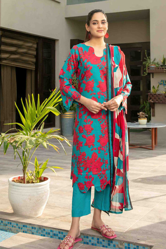 Zumra By Tawakkal Unstitched 3 Piece Digital Print Slub Lawn Collection-D-1573