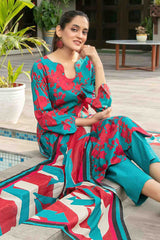 Zumra By Tawakkal Unstitched 3 Piece Digital Print Slub Lawn Collection-D-1573