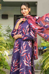 Zumra By Tawakkal Unstitched 3 Piece Digital Print Slub Lawn Collection-D-1575