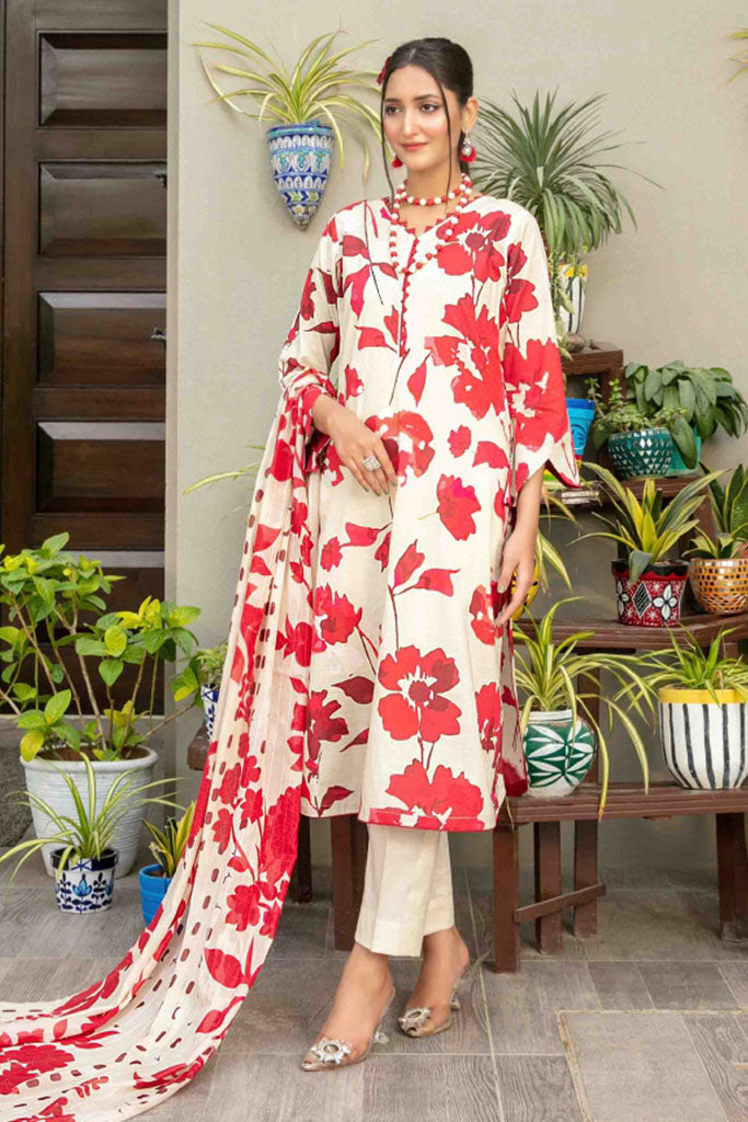 Zumra By Tawakkal Unstitched 3 Piece Digital Print Slub Lawn Collection-D-1577