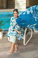 Zumra By Tawakkal Unstitched 3 Piece Digital Print Slub Lawn Collection-D-1579