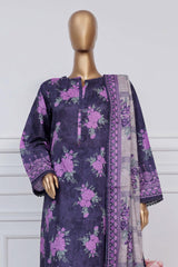 Sada Bahar Stitched 3 Piece Printed Lawn Vol-02 Collection'2025-D-20-Purple