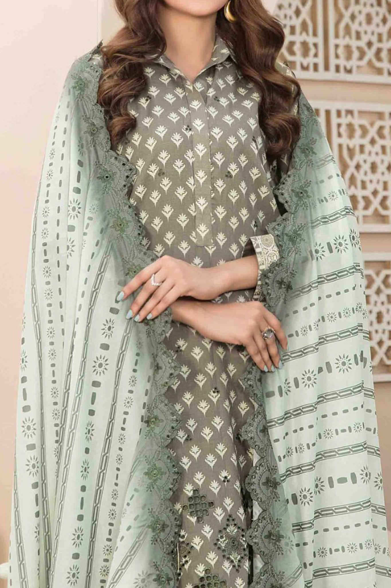 Monireh By Tawakkal Unstitched 3 Piece Digital Printed Lawn Collection'2024-D-2055