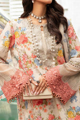 M Prints By Maria B Unstitched 3 Piece Luxury Emb Lawn Eid 2 Edit Collection'2024-MPT-2204-A