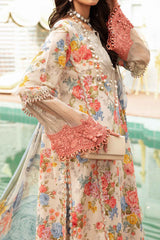 M Prints By Maria B Unstitched 3 Piece Luxury Emb Lawn Eid 2 Edit Collection'2024-MPT-2204-A