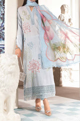 M Prints By Maria B Unstitched 3 Piece Luxury Emb Lawn Eid 2 Edit Collection'2024-MPT-2201-B