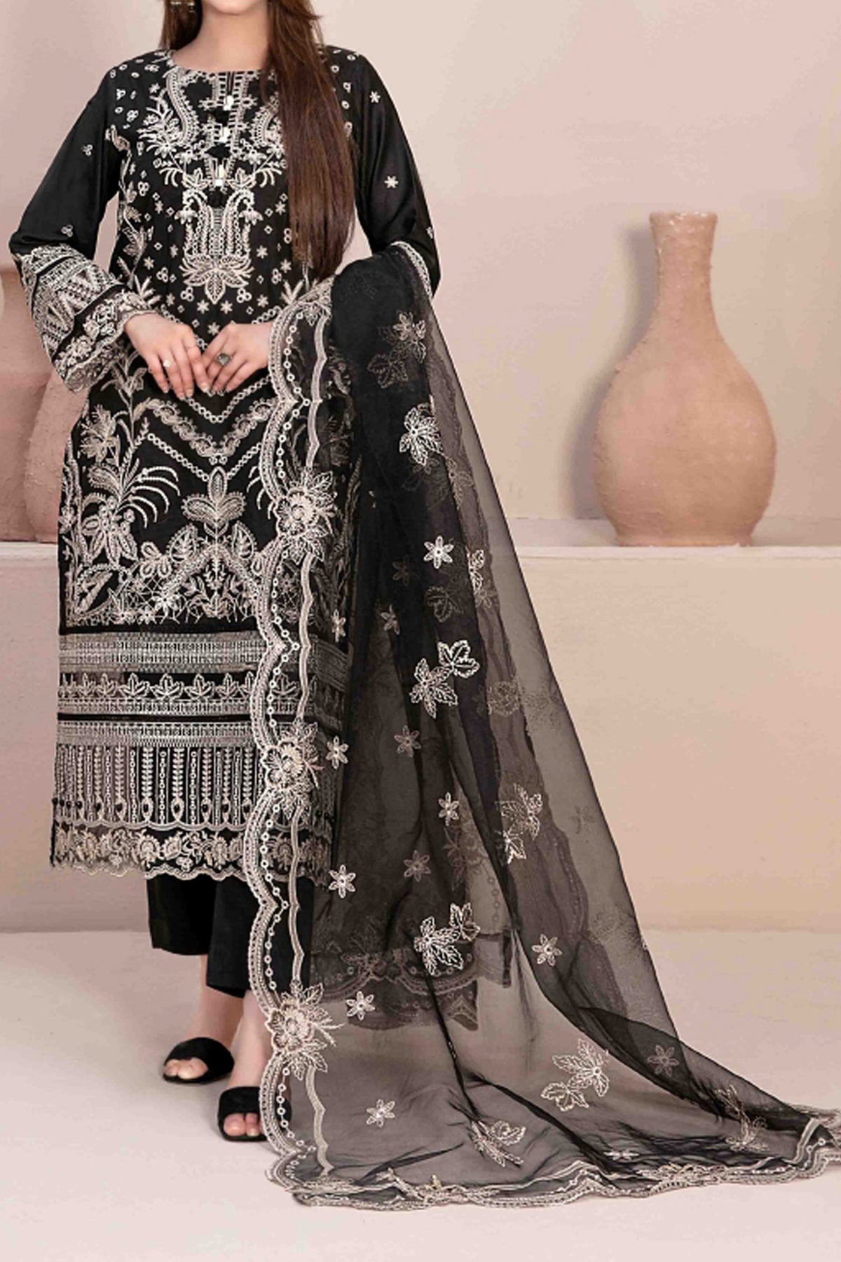 Lema By Tawakkal Unstitched 3 Piece Emb Jacquard Lawn Collection'2024-D-2168