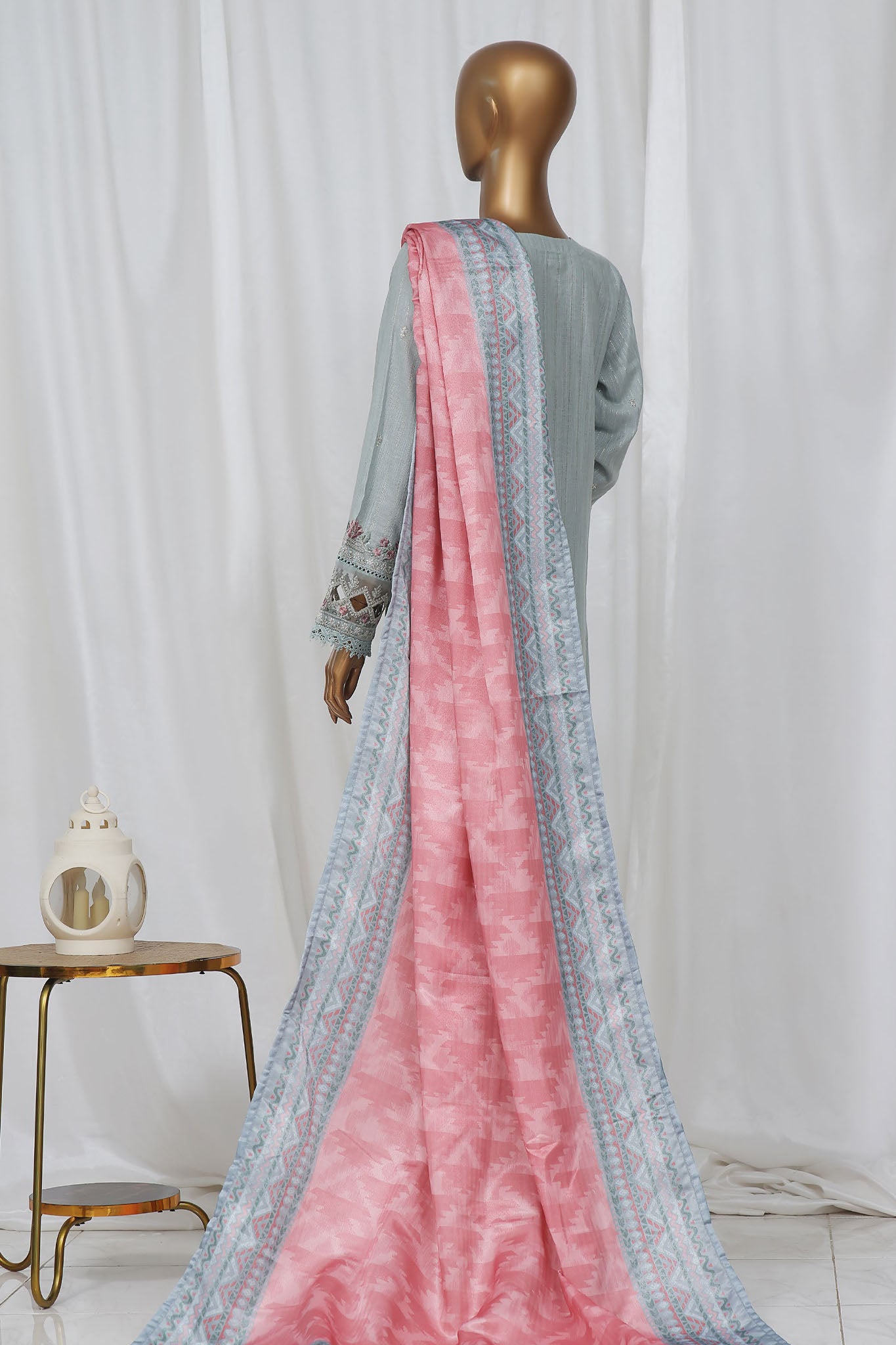 Sada Bahar Stitched 3 Piece Luxury Emb Khaddar Vol-02 Collection'2024-D-22-Sky Blue