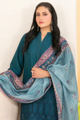 Dinara By Tawakkal Unstitched 3 Piece Emb Schiffli Lawn Suit-D-2284