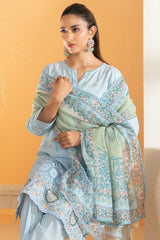 Dinara By Tawakkal Unstitched 3 Piece Emb Schiffli Lawn Suit-D-2288