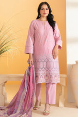 Dinara By Tawakkal Unstitched 3 Piece Emb Schiffli Lawn Suit-D-2290