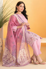 Dinara By Tawakkal Unstitched 3 Piece Emb Schiffli Lawn Suit-D-2290