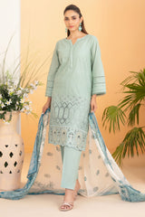 Dinara By Tawakkal Unstitched 3 Piece Emb Schiffli Lawn Suit-D-2292