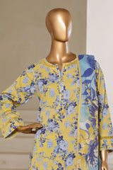Sada Bahar Stitched 3 Piece Printed Lawn With Farshi Shalwar Suit-D-237-Dhani