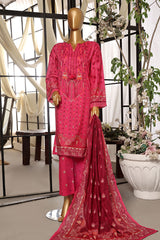 Sada Bahar Stitched 3 Piece Printed Lawn Vol-07 Collection'2024-D-2494-Magenta