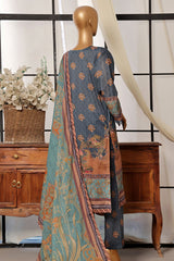 Sada Bahar Stitched 3 Piece Printed Lawn Vol-07 Collection'2024-D-2500-Navy Blue