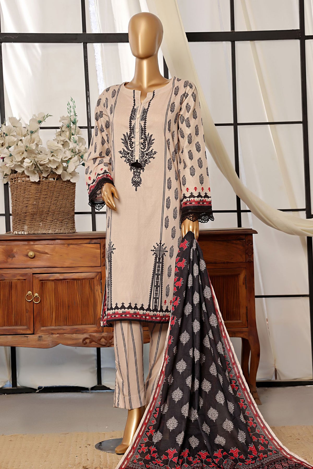 Sada Bahar Stitched 3 Piece Printed Lawn Vol-07 Collection'2024-D-2514-Skin