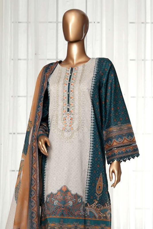 Sada Bahar Stitched 3 Piece Printed Lawn Vol-03 Collection'2025-D-2518-Skin