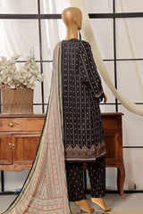 Sada Bahar Stitched 3 Piece Printed Lawn Vol-07 Collection'2024-D-2536-Black