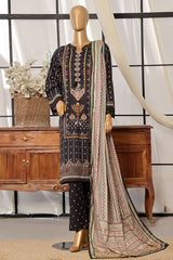 Sada Bahar Stitched 3 Piece Printed Lawn Vol-07 Collection'2024-D-2536-Black