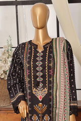 Sada Bahar Stitched 3 Piece Printed Lawn Vol-07 Collection'2024-D-2536-Black