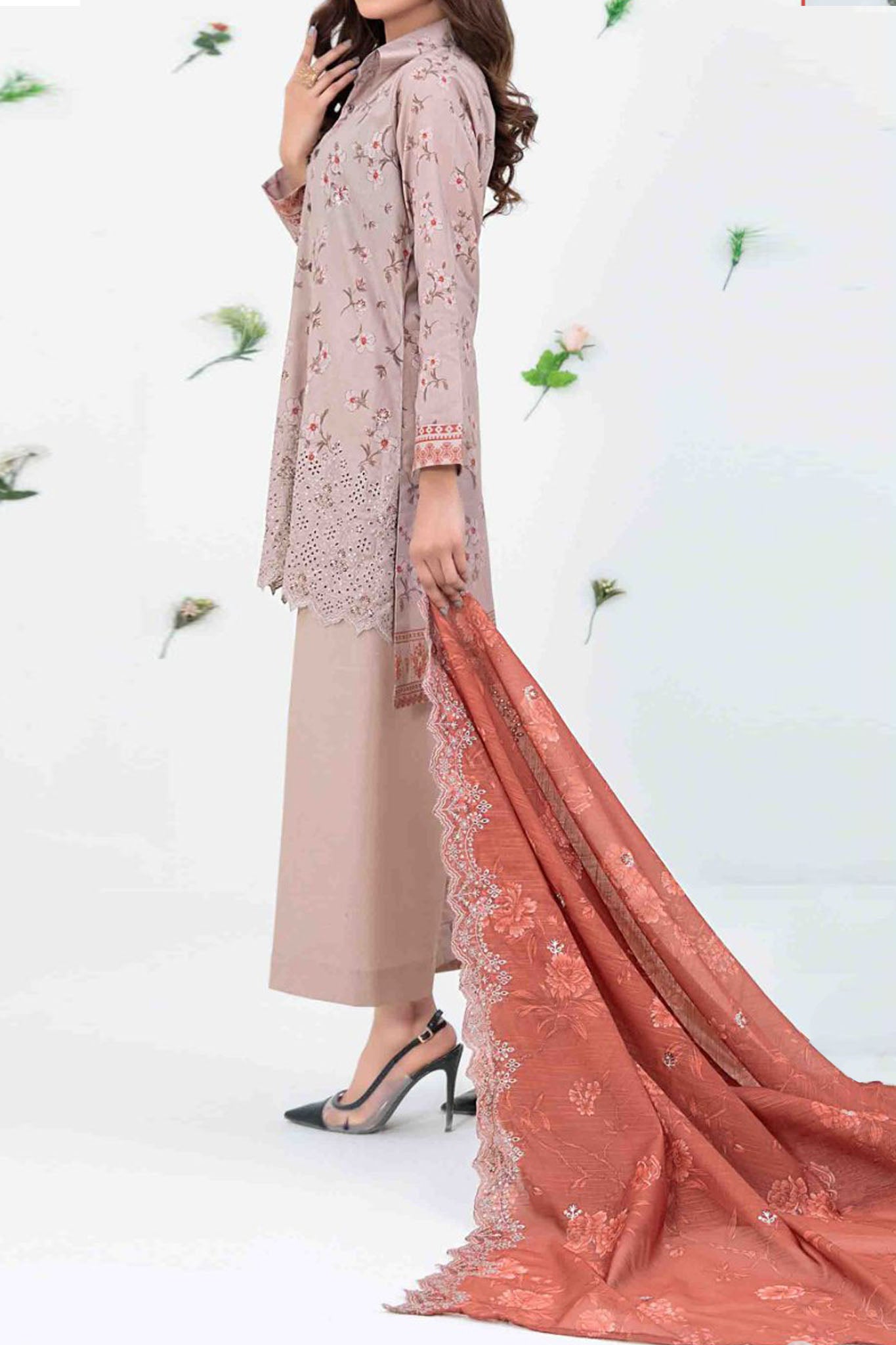 Talayeh By Tawakkal Unstitched 3 Piece Emb Digital Printed Lawn Collection'2024-D-2551