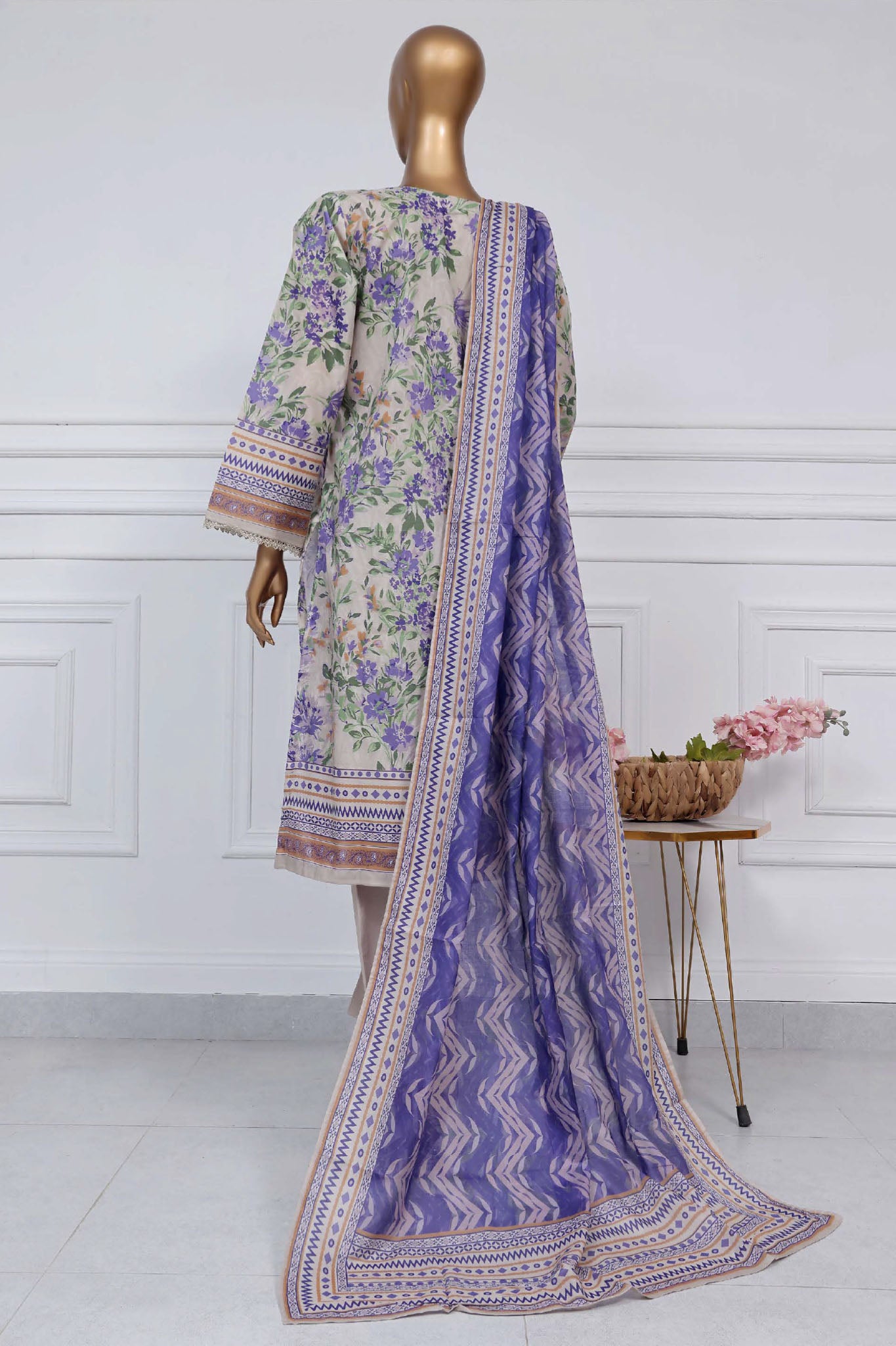 Sada Bahar Stitched 3 Piece Printed Lawn Vol-02 Collection'2025-PR-9477-Skin