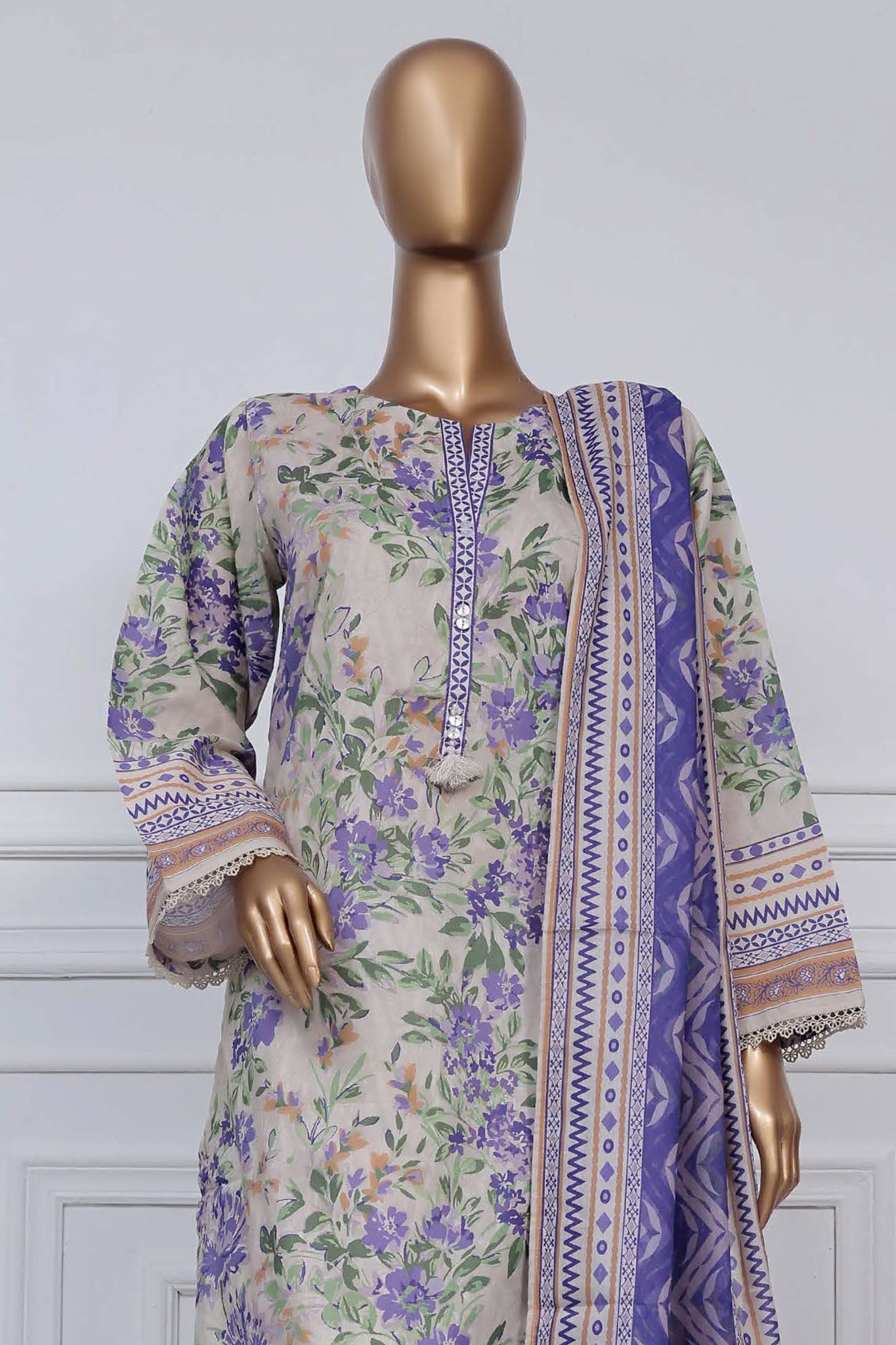 Sada Bahar Stitched 3 Piece Printed Lawn Vol-02 Collection'2025-PR-9477-Skin