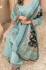 Farideh By Tawakkal Unstitched 3 Piece Emb Digital Print Lawn Collection'2024-D-2600