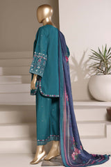 Eclair By Sada Bahar Stitched 3 Piece Emb Lawn Suit-D-265-C.GREEN