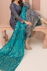 Jana By Tawakkal Unstitched 3 Piece Broshia Banarsi Lawn Collection'2024-D-2732