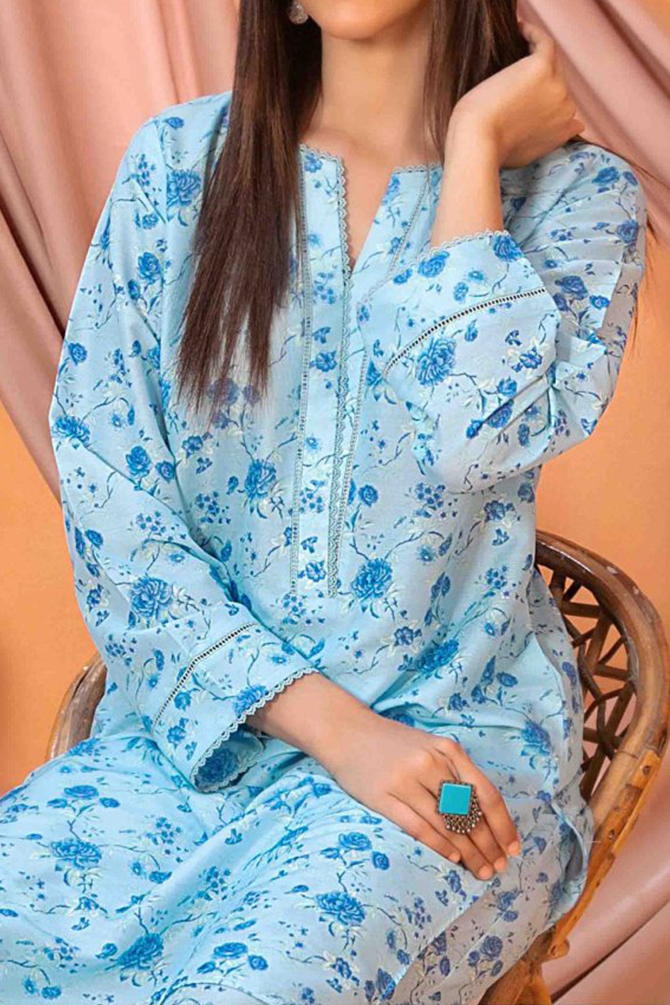 Amsal By Tawakkal Stitched 2 Piece Swiss Digital Print With Khussa Collection'2024-D-2751