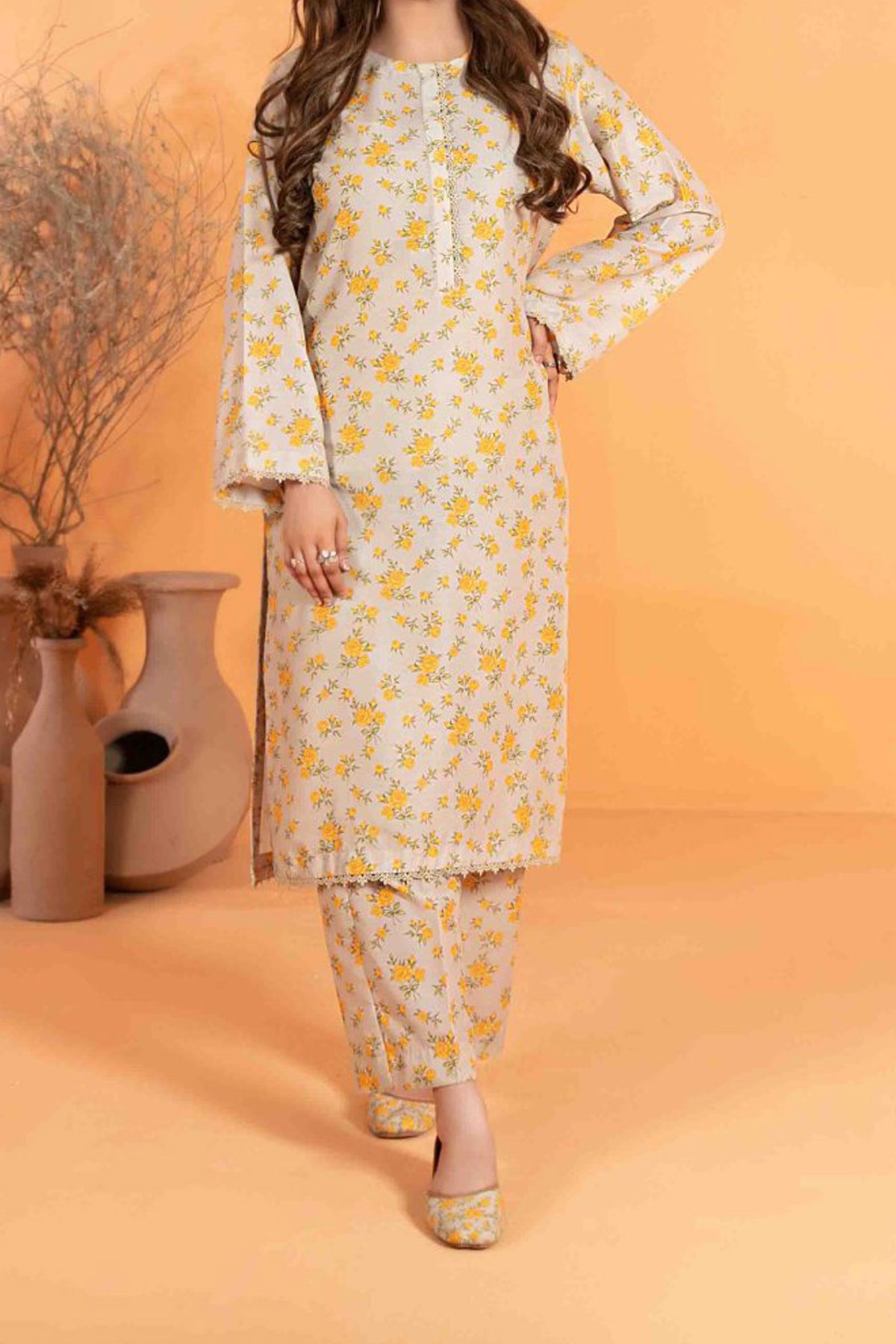 Amsal By Tawakkal Stitched 2 Piece Swiss Digital Print With Khussa Collection'2024-D-2752