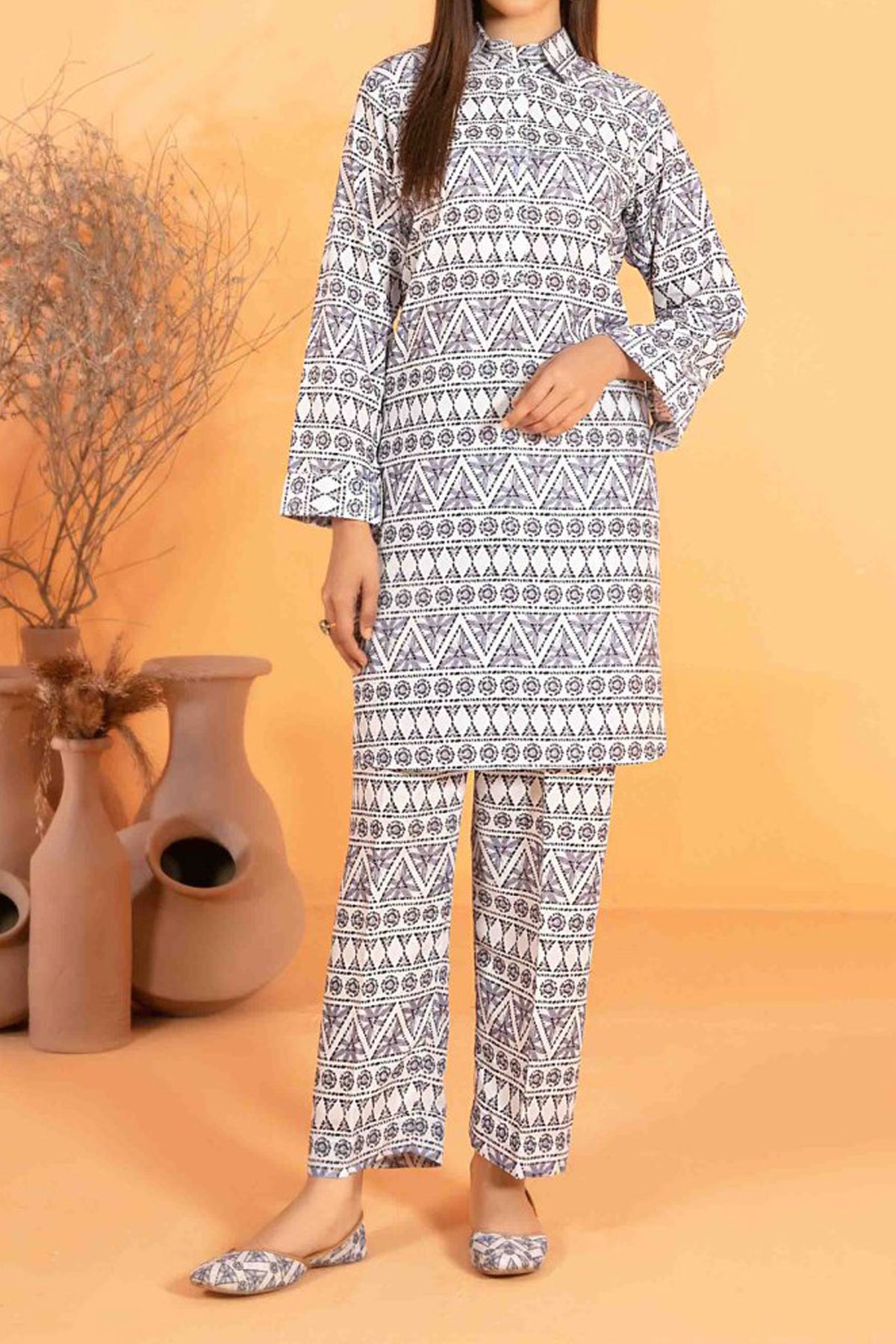 Amsal By Tawakkal Stitched 2 Piece Swiss Digital Print With Khussa Collection'2024-D-2755