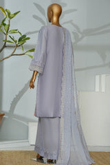 Bin Saeed Stitched 3 Piece Luxury Emb Lawn Suit- D-2756 LILAC